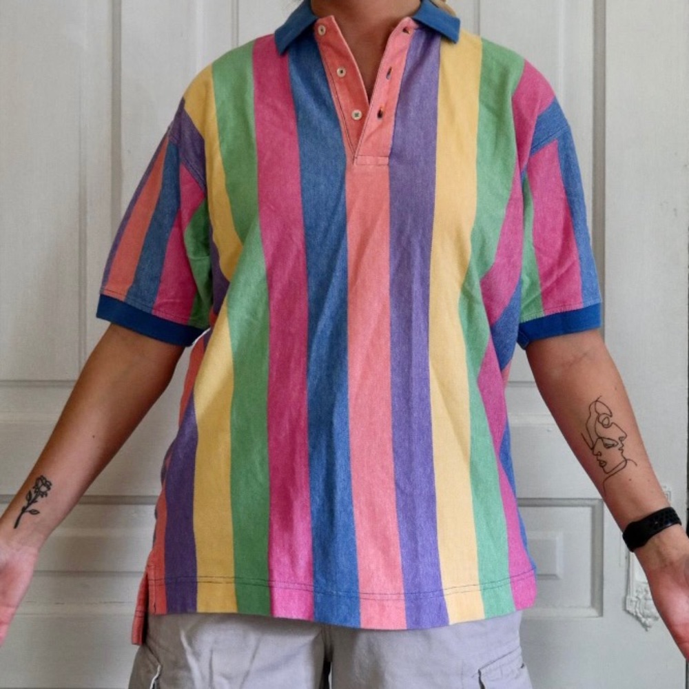 90’s Colorful Polo